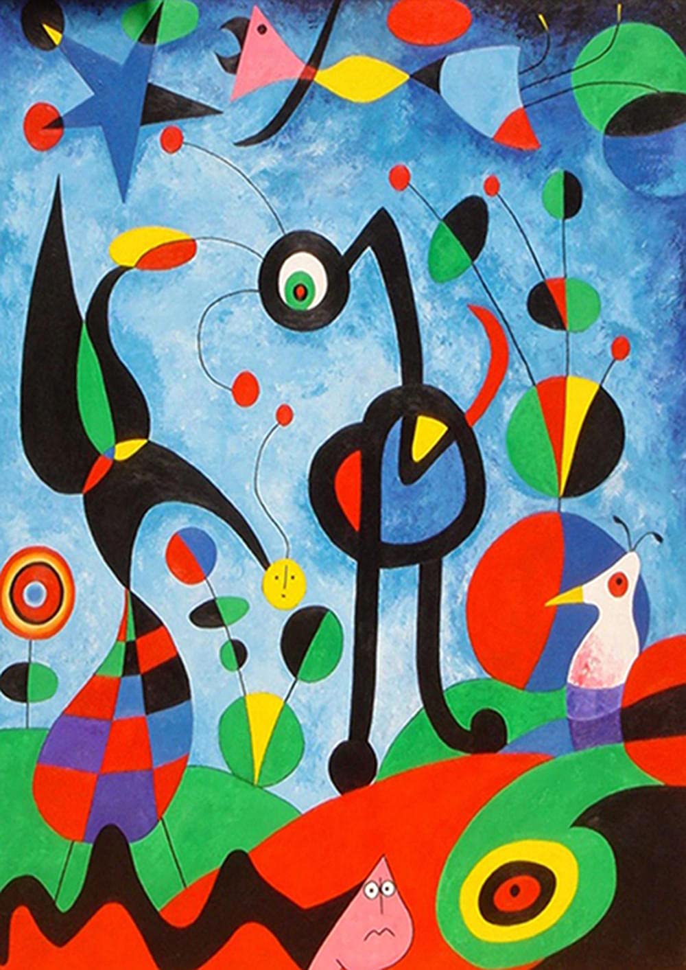 ♡*♡様 真作保証　JOAN MIRO 抽象画　オリジナルリトグラフ 「ノーサイ Joan Miro Surrealism Painting Vintage Colorful Abstract Line Color